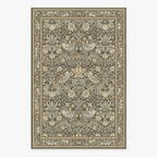 Tapete Jardim Morris na cor Taupe e Sálvia