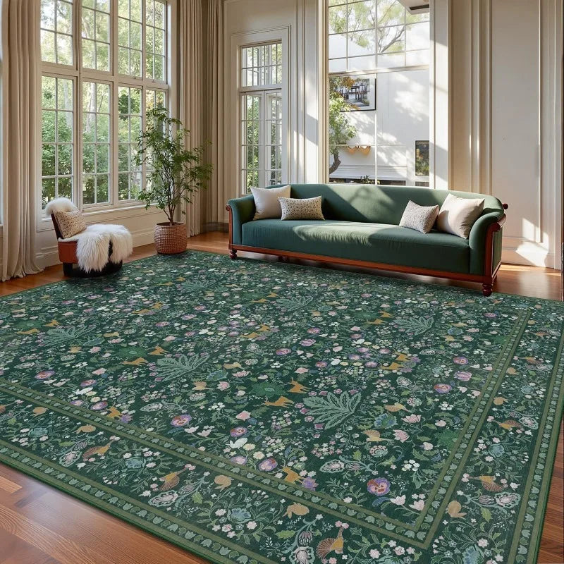 Tapete Jardim Noturno na cor Verde-teal