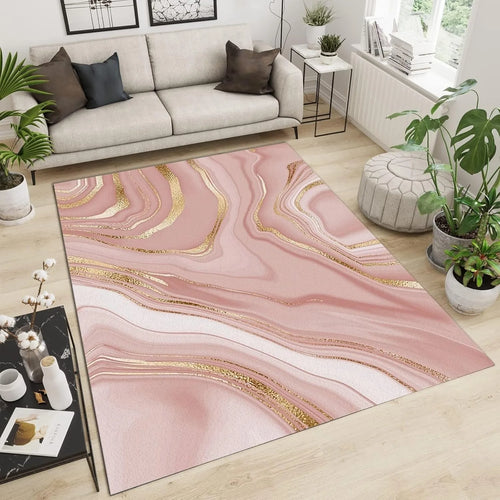 Tapete Arte Abstrata na cor Rosé