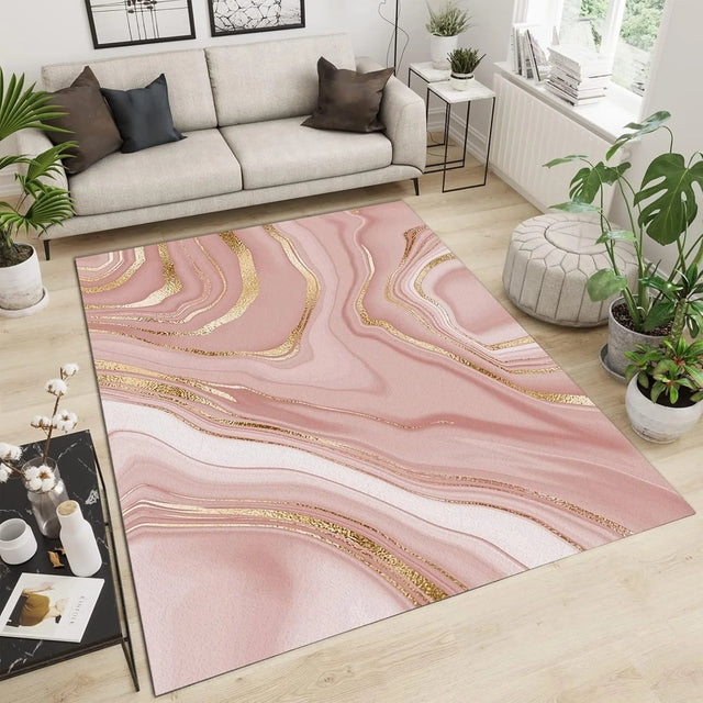 Tapete Arte Abstrata na cor Rosé